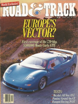 ROAD & TRACK 1992 APR - V8 MAITA, MONTE CARLO, RX-7